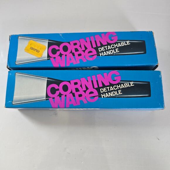 Vintage Corningware Lock On Detachable Handles Set of 2 Plastic Metal A 10 HG - Picture 1 of 12